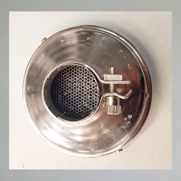 KNECHT Blech-Luftfilter, offen, einfache Ausführung, Steckanschluss 40mm/ Aussendurchmesser 112mm---Umbau auf Zerlegbarkeit---