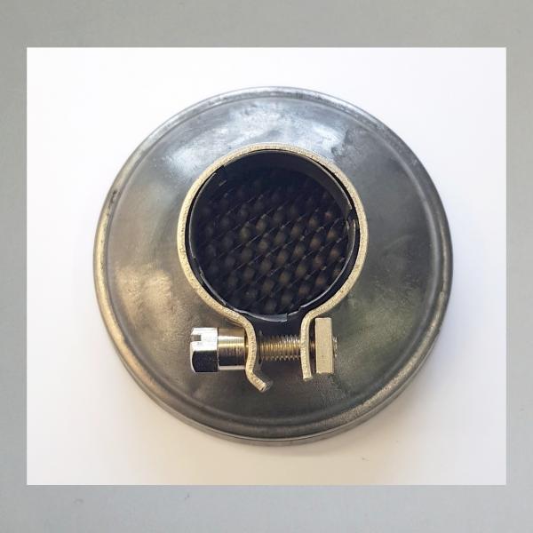 KNECHT Luftfilter offen, Anschluss: 35mm, Aussendurchmesser 92mm, original, 40er Jahre Ausführung--Eisen blank---