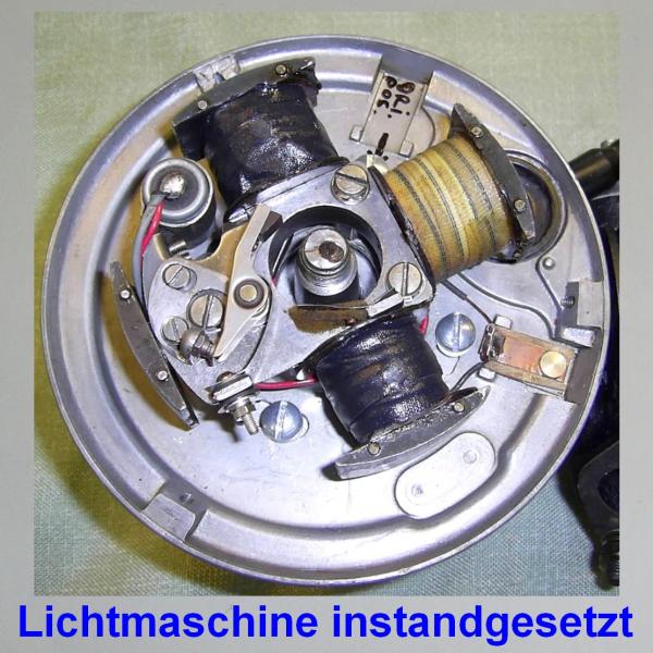 Beispiel: Schwunglichtmagnetzünder Noris an Ilo 150ccm Motor von 1930