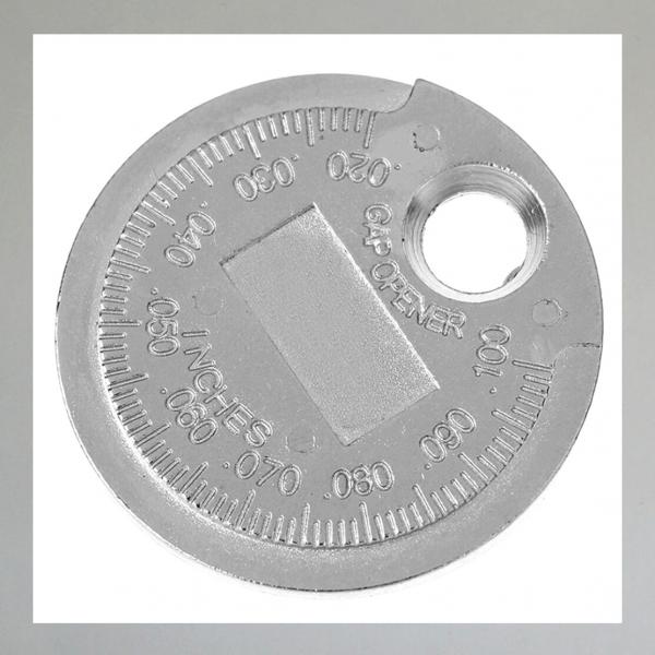 Preview: Zündkerzenlehre, Einstellen des Kontaktabstandes, Elektrodenabstandes, klein, handlich, einfach---metrisch und zöllig---