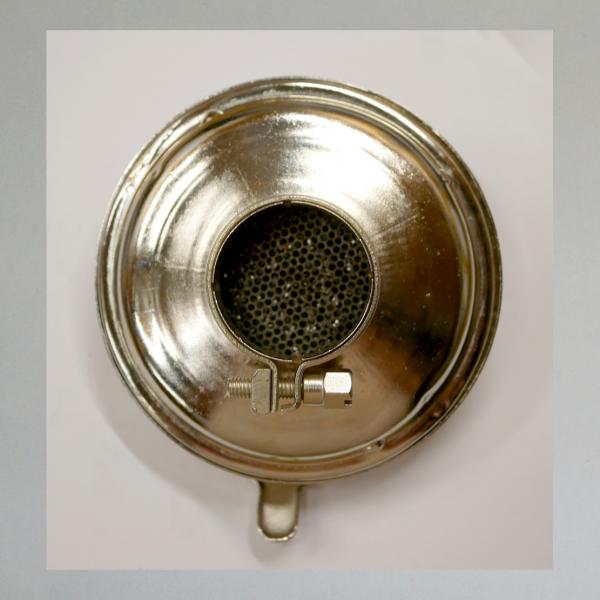 KNECHT Blech-Luftfilter, mit Klappe, Steckanschluss 40mm/ Aussendurchmesser 112mm---Umbau auf Zerlegbarkeit---