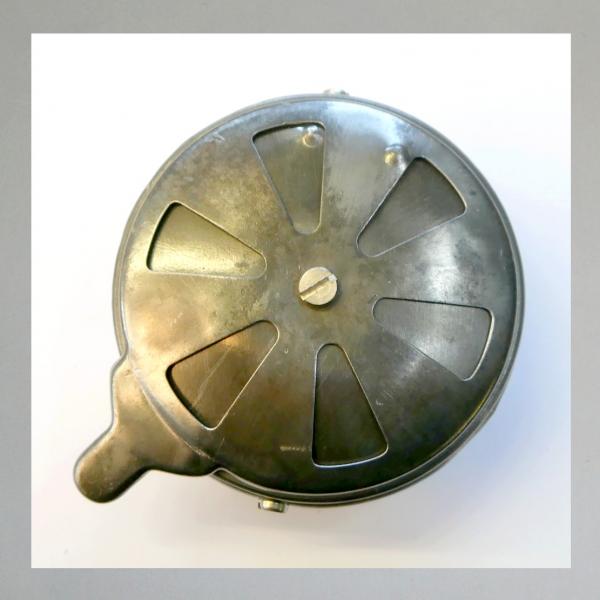 KNECHT Blech-Luftfilter, mit Klappe, Steckanschluss 40mm/ Aussendurchmesser 92mm, 50er Jahre Ausführung!---Umbau: Zerlegbar!---