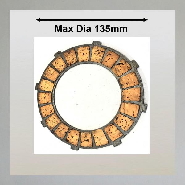 Kupplungsscheibe neu mit Kork belegen---(Durchmesser bis 135mm)---Victoria KR20, 25, 35, DKW Km, KS, SB 200, 250, 300, 350, Getrag, Hurth, Albion, Pfeiffer usw