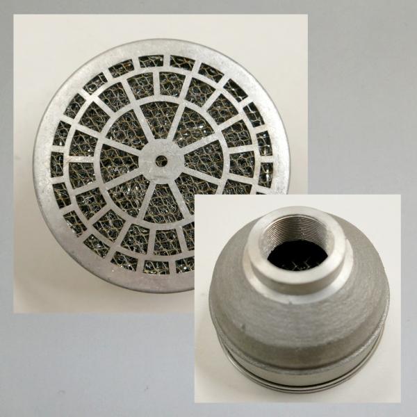 Luftfilter, neu, zentrisch, Gewinde-Anschluss M30x1, Nachbau Knecht "Spinnennetz-Design"