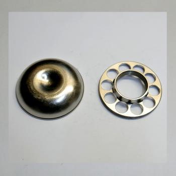 Ansaugmuschel mit Gewinde M27x1, z.B. für B&B, Amac, Amal, Binks usw---Messing vernickelt (Luftfilter)