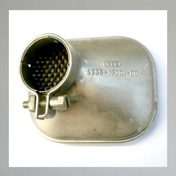 Knecht Blech-Luftfilter für DKW  RT 175 und RT200/2, offen, Steckanschluss 40mm---neu vernickelt---