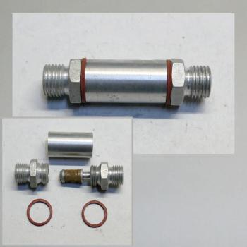 Benzinfilter, Leitungsfilter, Zwischenfilter, Alu, zerlegbar, versch. Anschlüsse