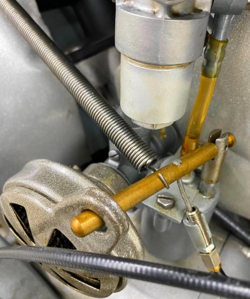 NSU Lambretta Luftfilter, original, gebraucht---neu verzinkt---