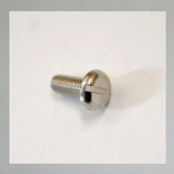 Schlitzschraube M3,5x8 Edelstahl---rundlicher Kopf---