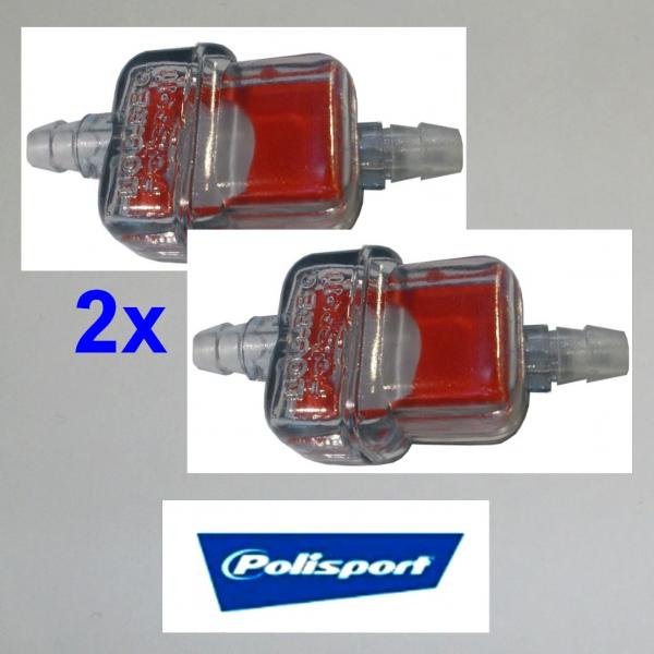 Benzinfilter für Schlauchleitungen, klein für 7 mm Schlauch-Innenweite---Orignal Polisport---   ---2Stück---