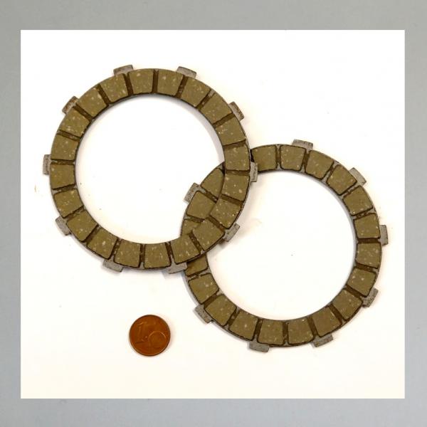 Kupplungsscheibe für Puch R50M, VZ50M, M125, Reibbelag auf Stahl---Original Surflex NEU---