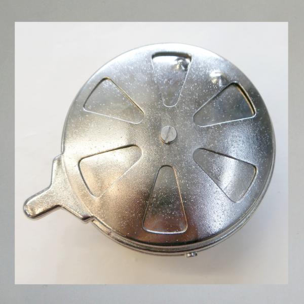 KNECHT Blech-Luftfilter, mit Klappe, Steckanschluss 40mm/ Aussendurchmesser 112mm---Umbau auf Zerlegbarkeit---
