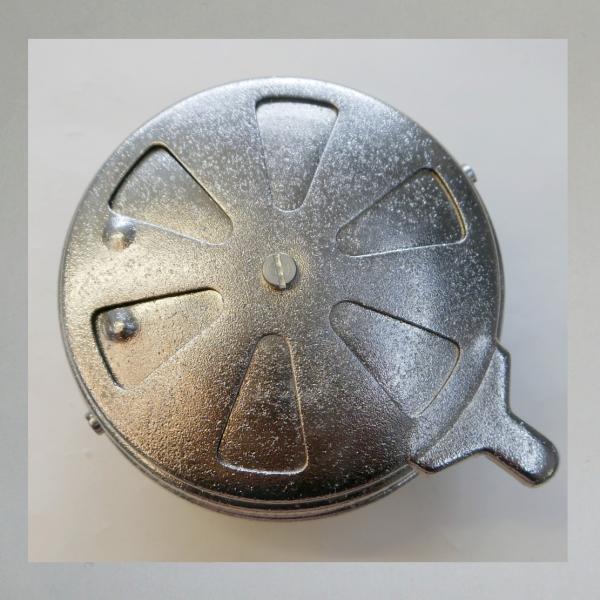 KNECHT Blech-Luftfilter, mit Klappe, Steckanschluss 40mm/ Aussendurchmesser 112mm---Umbau auf Zerlegbarkeit---