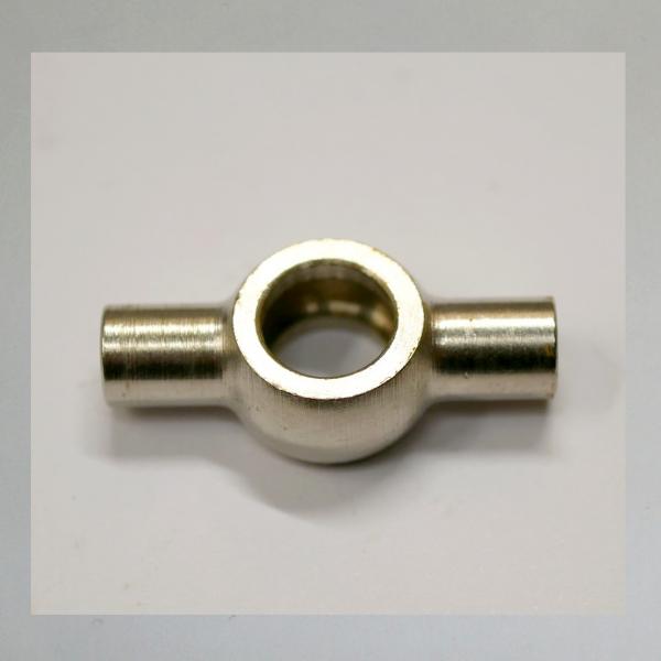 Doppel-Ringstück (Banjo) zum anlöten,   Innenmaß Ring 10mm---für 6mm Leitung