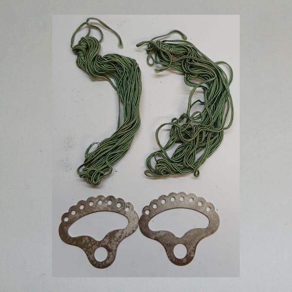 Rockschutznetz Kleiderschnur für Fahrräder bis 1930 mit Netzquadranten, grün