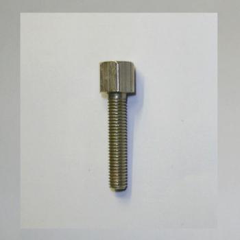 ZSS---Zugstellschraube für Sachs 74 (Späte Ausf.), Sachs 98, Sachs 150 Vergaser---Ori. Ersatzteil, neu vernickelt---
