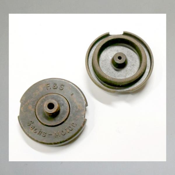 SKD---Schwimmerkammerdeckel für Sachs 98 Vergaser bis 1949 (S98M32)---Ersatzproduktion aus Bakelite!---