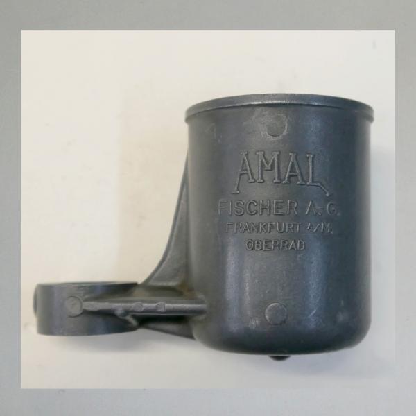 SK---Amal Schwimmerkammer gross, Zulauf von oben---Gebr. Originalteil---