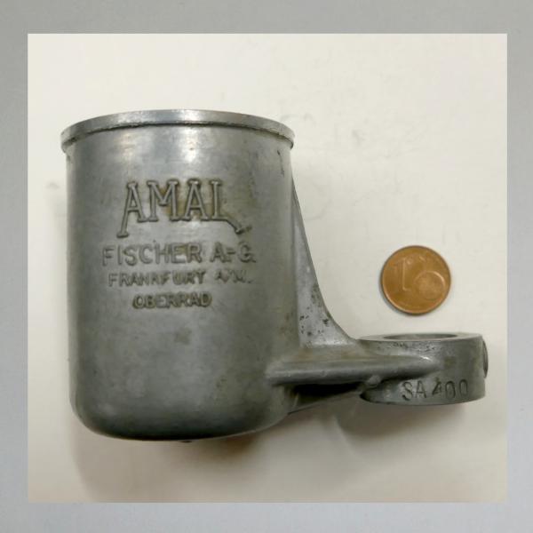 SK---Amal Schwimmerkammer gross, Zulauf von oben---Originales Neuteil---