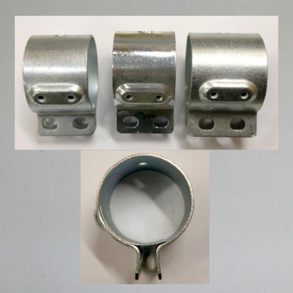 Zündspulen Halteschelle/ Schelle für kleinere Zündspulen mit Aufnahme für den Kondensator---Durchm. 45mm---