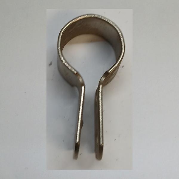 Preview: Schelle für Gestängebremse Stempelbremse, vernickelt