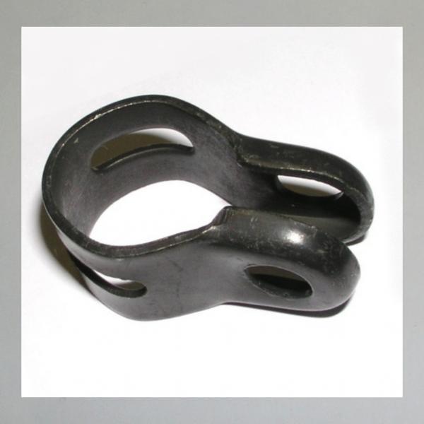 Lenkerschelle für Spiegelklemmung 22mm---schwarz---