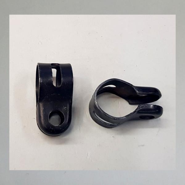 Lenkerschelle für Spiegelklemmung 22mm---schwarz---