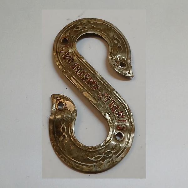 Steuerkopfschild für Simplex Fahrrad Amsterdam 50er Jahre