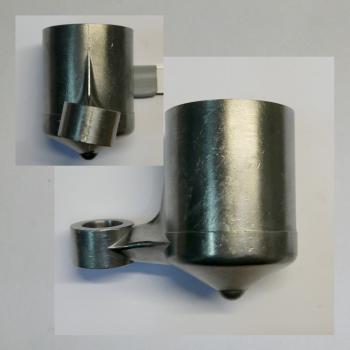 (30-344) Bing Schwimmerkammer für DKW SB500, 11grad Neigung, Anbauseite links, Gebraucht