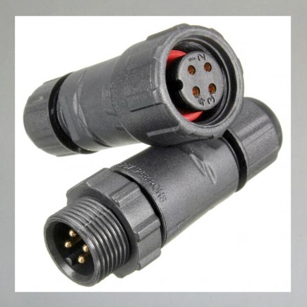 Steckverbingung, Stecker und Dose (Buchse) für KFZ, Beiwagen, Anhänger usw.---4 Polig---