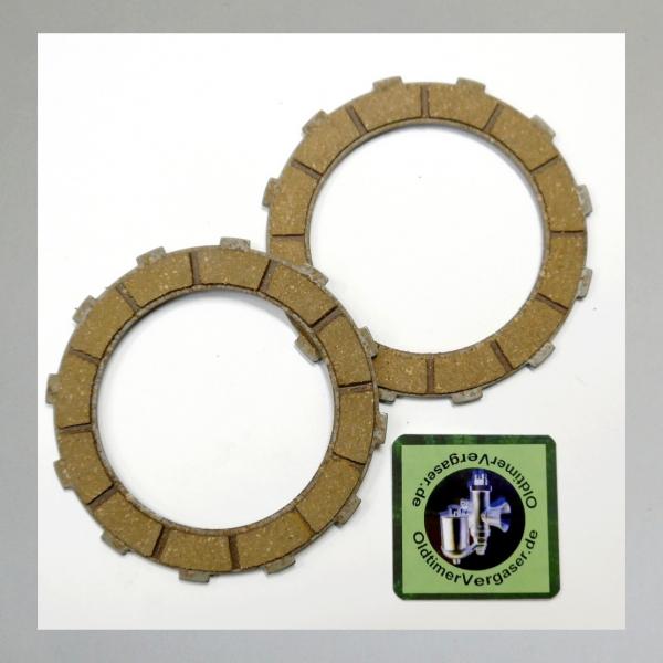 Kupplungsscheibe für NSU Superfox, Maxi, Quick50, Reibbelag auf Stahl---Repro NEU---
