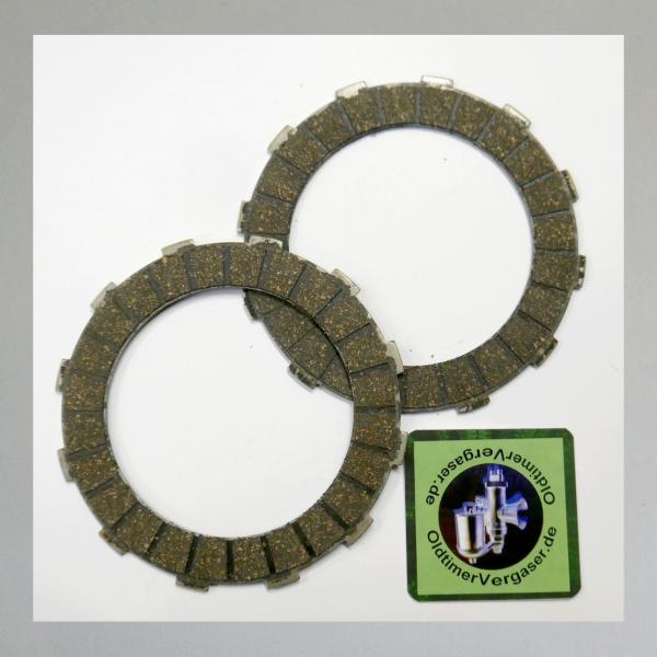 Kupplungsscheibe für NSU Superfox, Maxi, Quick50, Reibbelag auf Stahl---Repro NEU---