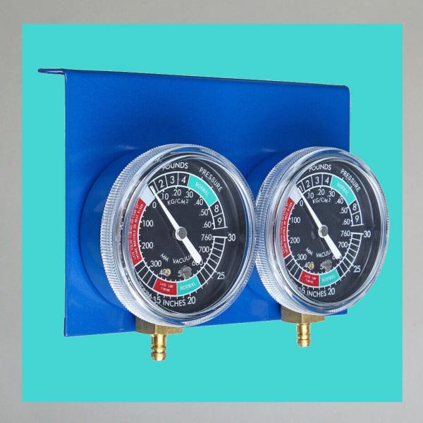 Unterdruck-Uhren/ Synchrontester 2er Satz (2pcs) auf Blechplatte montiert