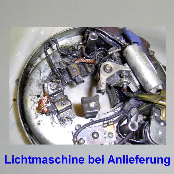 Preview: Beispiel: Lichtmaschine Noris Schwunglichtmagnetzünder an Triumpf BDG 125 von ca 1955