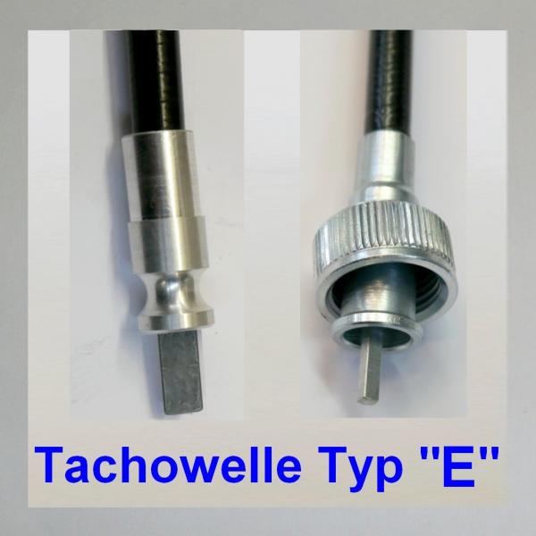 Tachowelle, Ausführung "E", 55 cm lang, Farbe schwarz
