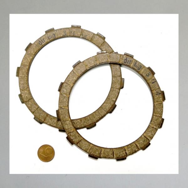 Kupplungsscheibe für Triumph Tessy, Reibbelag auf Stahl---Original NEU von Diring---