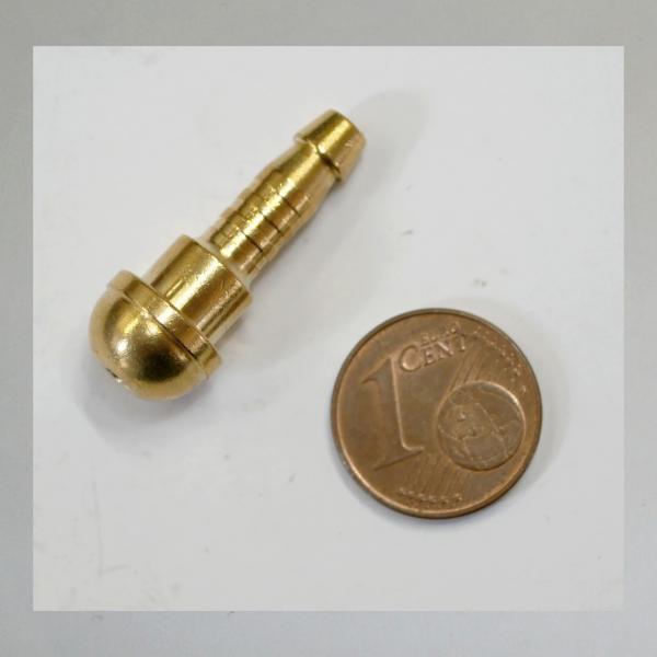 Rundkopf-Schlauchtülle 5mm (für Schlauch 3-4,5mm innen)