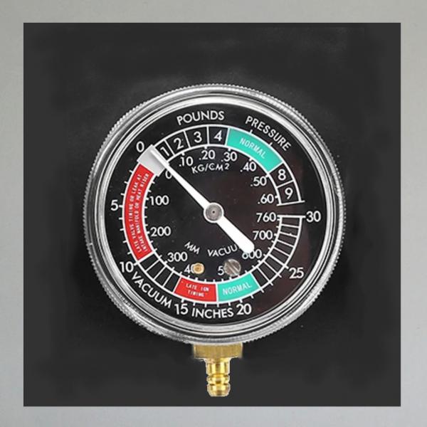 Unterdruck-Uhren/ Synchrontester 4er Satz (4pcs) auf Blechplatte montiert