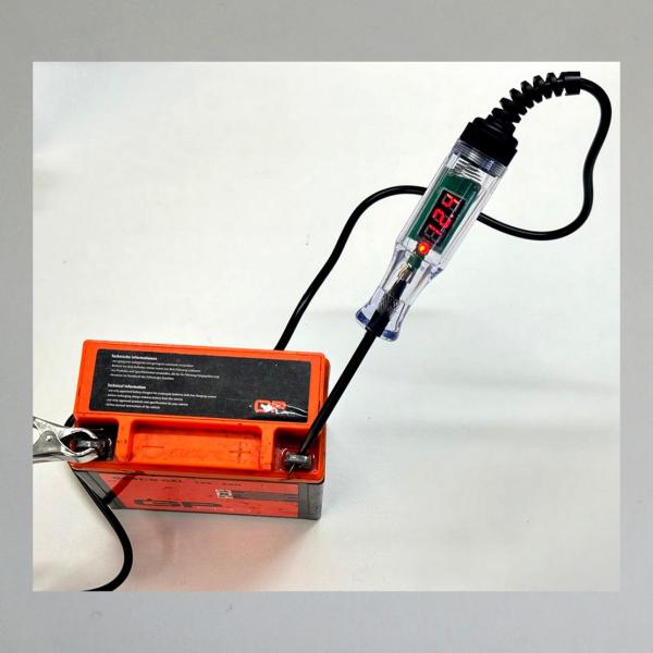 Voltmeter, Spannungsprüfer, moderne Ausführung mit Voltmeter, 6-36 Volt, ZIP