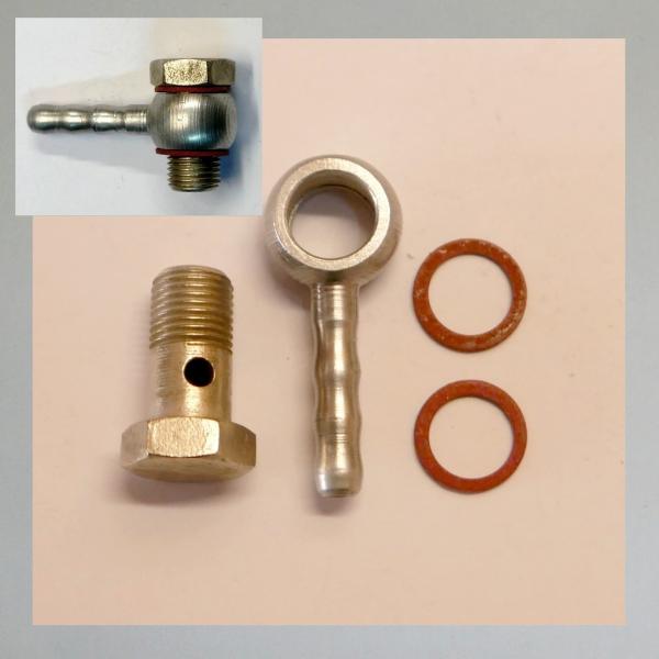 Volvo TP21 mit ED Motor 3,7L : Umbausatz für flexible Benzinleitung: Winkelanschluss TP21 und andere