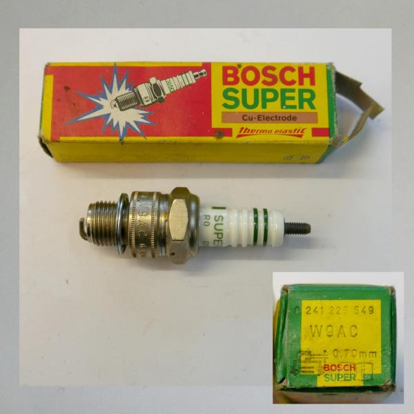 Zündkerze W125T1---M14x1,25---Wärmewert 125---Fabrikat Bosch (Original alt, OVP, NOS) 70er/ 80er Jahre