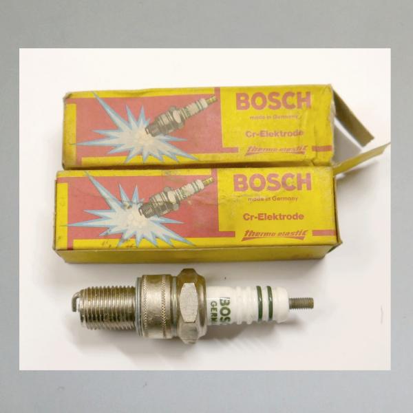 Zündkerze W160T2---M14x1,25 mit Langgewinde---Wärmewert 160---Fabrikat Bosch (Original alt, OVP, NOS) 60er Jahre