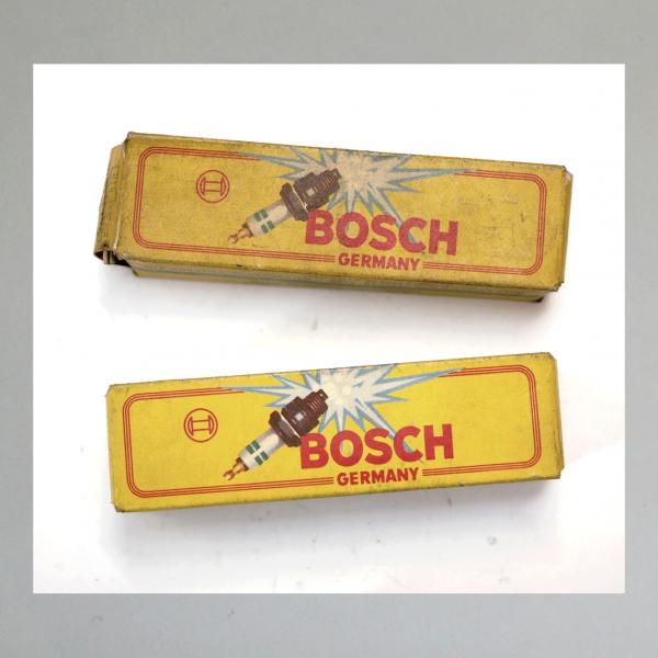 Zündkerze W175RT2---M14x1,25 mit Langgewinde---Wärmewert 175---Fabrikat Bosch (Original alt, OVP, NOS) 40er Jahre---GEBRAUCHT---
