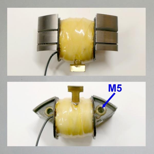 Zündspule Wechselstrom/ Schwunglichtmagnetzünder: Bosch/ Noris für Sachs 98, NSU Quick, Victoria V99, KR10, ORIGINALSPULE neu gewickelt: breiter Zündanschluss (AT)