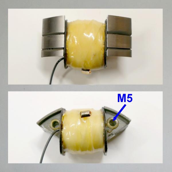 Zündspule Wechselstrom/ Schwunglichtmagnetzünder: Bosch/ Noris für Sachs 98, NSU Quick, Victoria V99, KR10, ORIGINALSPULE neu gewickelt: Zündanschluss zum Löten (AT)