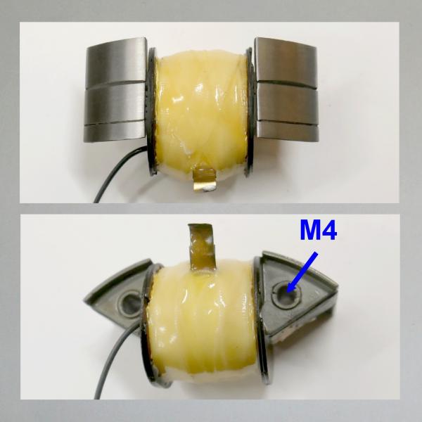Zündspule Wechselstrom/ Schwunglichtmagnetzünder: Bosch/ Noris für Sachs 98, NSU Quick, Victoria V99, KR10, ORIGINALSPULE neu gewickelt: schmaler Zündanschluss (AT)