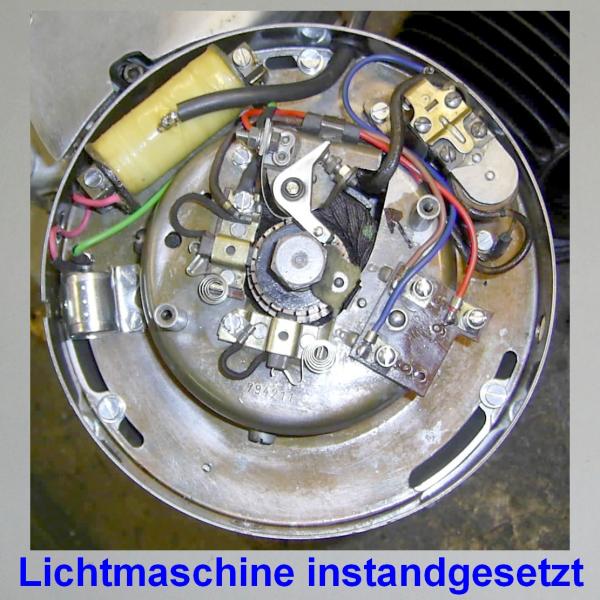Beispiel: Lichtmaschine an NSU ZDB 201 von 1941