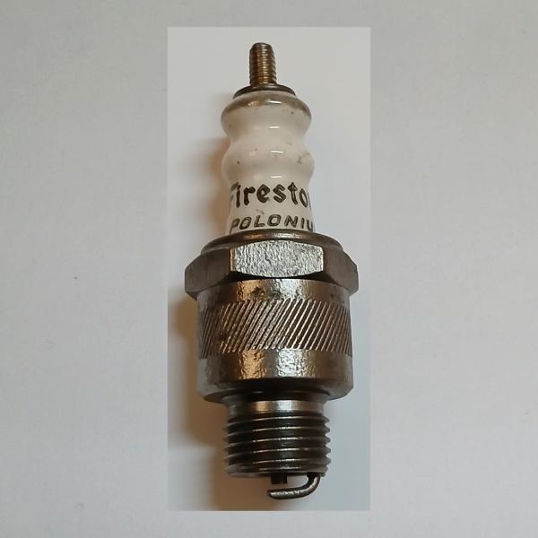 Zündkerze von Firestone: Polonium, 30er Jahre---Gebraucht und gereinigt