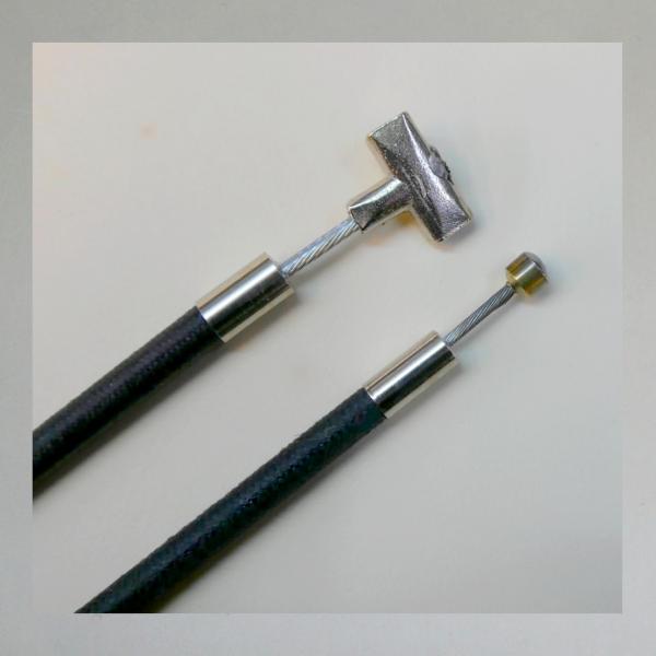 Zündapp KS600: Gaszug für Amal Vergaser, Ausführung: Textilzug schwarz