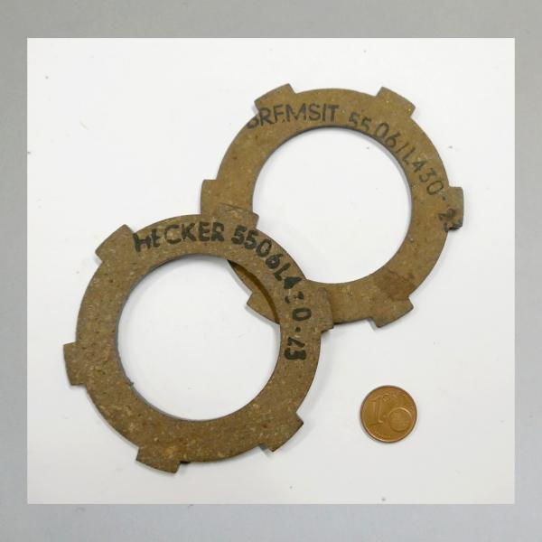 Kupplungsscheibe, Reibscheibe für Zündapp ZD10, ZD30, ZR20, ZB20 u ZB22 usw---Original NEU von Bremsit/ Hecker---